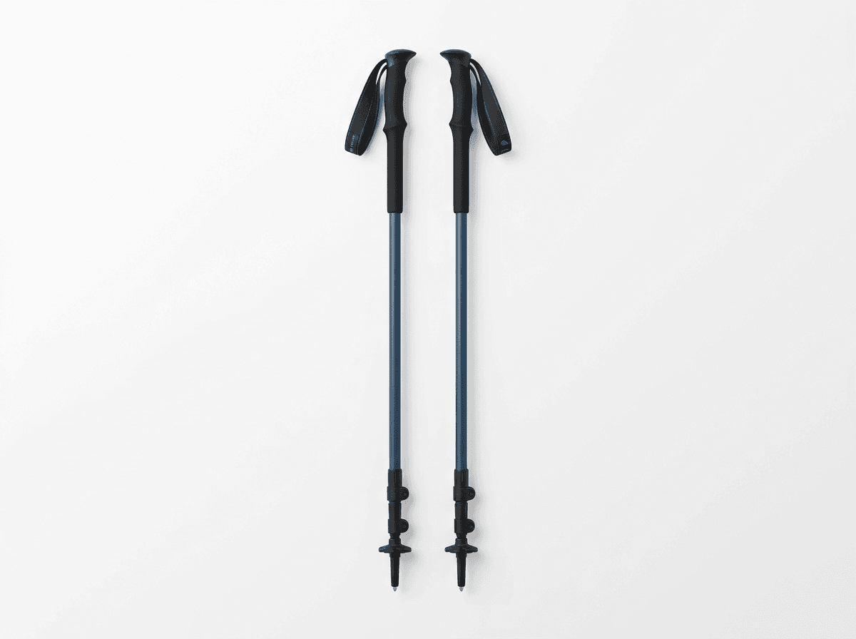 Justerbare vandrestave 2 stk aluminium